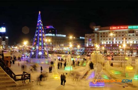 Концепцией ледового городка на площади Революции станет «Русь богатырская»