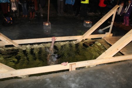 Крещенское купание в Озерске