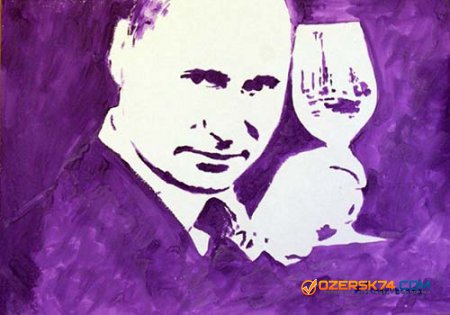 У художницы украли портрет Путина, нарисованный грудью