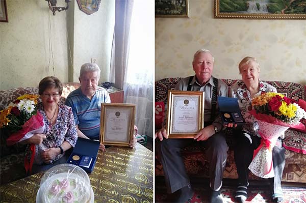 В Озерске две супружеские пары награждены медалями «За любовь и верность»